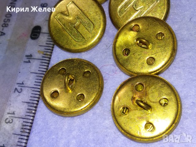 ЛОТ 6 СТАРИ ВИНТИДЖ ПОЗЛАТЕНИ КОПЧЕТА МЕТАЛНИ с БУКВАТА - М - За КОЛЕКЦИЯ ДЕКОРАЦИЯ 12310, снимка 5 - Колекции - 43546048
