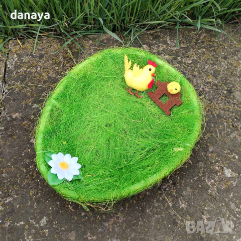 4604 Овален панер за великденски яйца, 24×21см, снимка 2 - Декорация за дома - 44877899