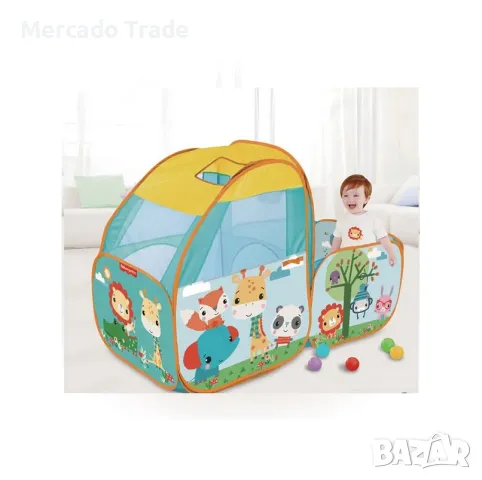 Комплект палатка за игра с топки Mercado Trade, За деца, Цветен