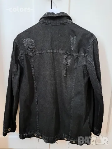 Дамско оувърсайз деним яке Pull & Bear, снимка 3 - Якета - 50241152