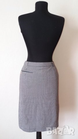 Стилна пола Hammer - класическо тъмно синьо каре!, снимка 5 - Поли - 26689633