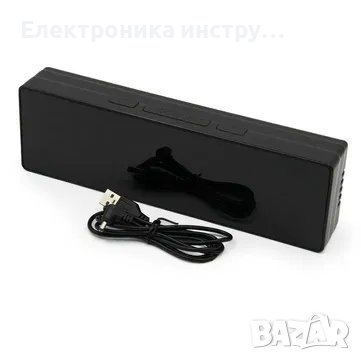 Цифров LED будилник с дисплей за температура и влажност, снимка 2 - Друга електроника - 43164609