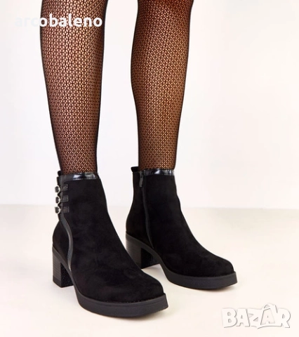 Дамски боти до глезена с висок ток и катарами от Karena, 2цвята , снимка 6 - Дамски боти - 52217063