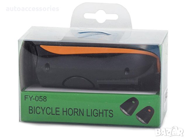 3000053363  Режими на осветление на лампатПредна LED светлина за велосипед със звуков сигнал клаксон, снимка 3 - Велосипеди - 36664146