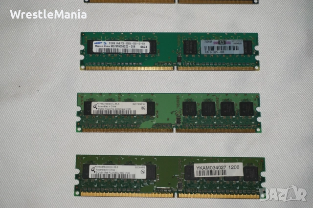 28 броя RAM ПАМЕТ DDR2 512MB/DDR3 2GB/1GB Тествана и Работеща за Настолен Компютър, снимка 3 - RAM памет - 51956370