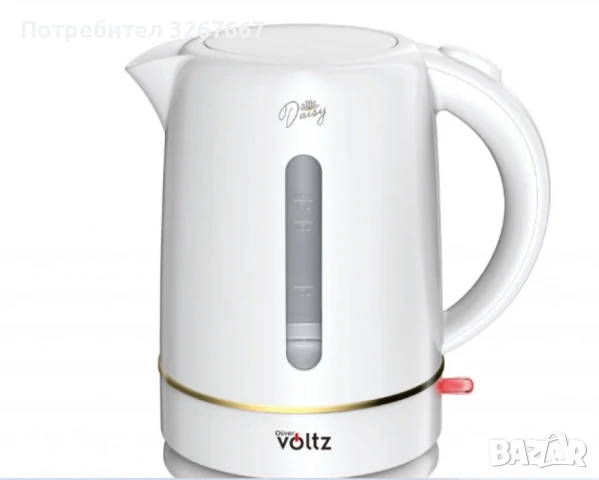 Електрическа кана Oliver Voltz Daisy, 2200W, капацитет 1,7 литра, снимка 2 - Други - 51098085