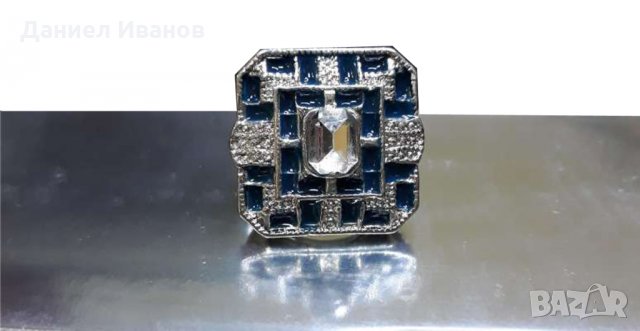 Сребърен пръстен проба 925 с камъни топаз НОВ, снимка 4 - Пръстени - 28402146