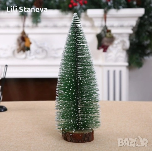 Миниатюрна декоративна изкуствена елха. , снимка 5 - Декорация за дома - 52870231