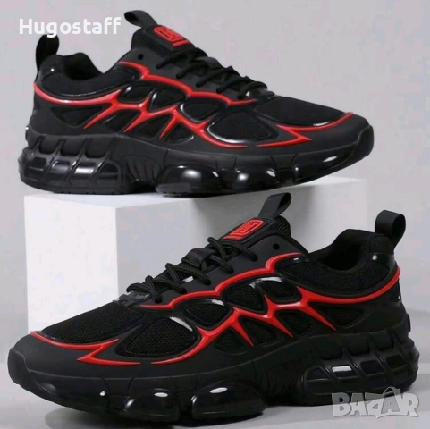 Нови леки професионални маратонки с дебела подметка дишащи спортни 45/46, снимка 5 - Маратонки - 53029720