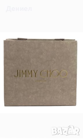 NEW JIMMY CHOO LONDON MATTE LIGHT GRAY PAPER GIFT SHOPPING BAGS - Подаръчна торбичка 
, снимка 2 - Други - 42964088