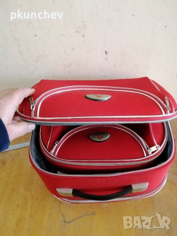 Комплект 2 броя чанти за багаж, аксесоари, козметика, снимка 10 - Куфари - 43460073