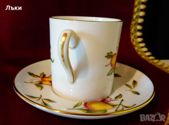 Чаша с чиния английски порцелан,злато. , снимка 5 - Антикварни и старинни предмети - 33147519
