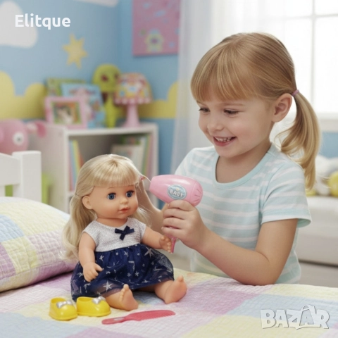 Кукла с мигащи очи, аксесоари и звуци – Идеален подарък за малки принцеси, снимка 6 - Кукли - 52844359