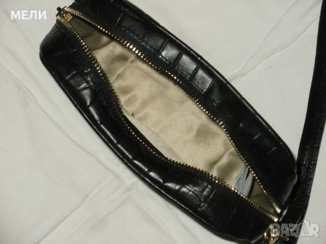 нови малки черни чантички естествена кожа, снимка 13 - Чанти - 51075412