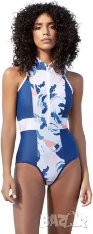 MF Sea Mamba дамски цял бански костюм, цип отпред, UV50+ UPF, снимка 4 - Бански костюми - 50336104