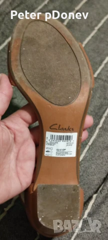 Дамски сандали на ток Clarks, снимка 4 - Сандали - 51207856