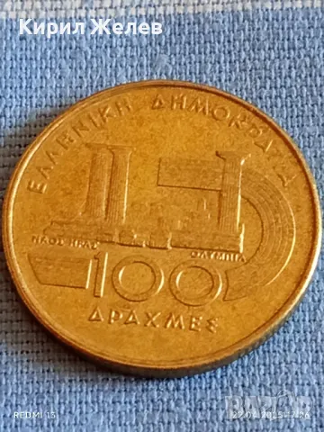 Монета 100 драхми 1997г. Гърция VI Световно първенство по лека атлетика Атина 52170, снимка 4 - Нумизматика и бонистика - 49991772