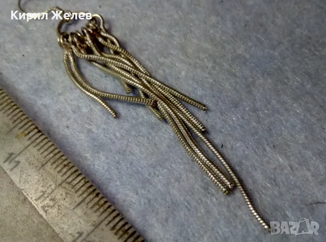 КРАСИВА НЕЖНА ПОСРЕБРЕНА ФЕШЪН АРТ ОБЕЦА от БЛАГОРОДНА СТОМАНА 47532, снимка 8 - Обеци - 48901748