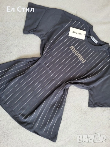 📌#Тениска овърсайз модел под дупето камьчета само отпред