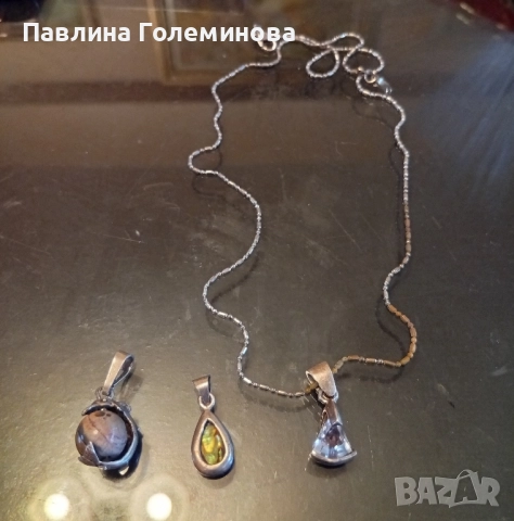 сребърни бижута , снимка 17 - Колиета, медальони, синджири - 51763673