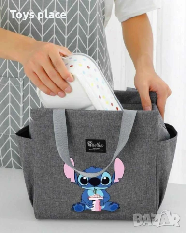 Голяма Термо чанта за храна Лило и Стич, Lilo and Stitch , снимка 3 - Раници - 50663974