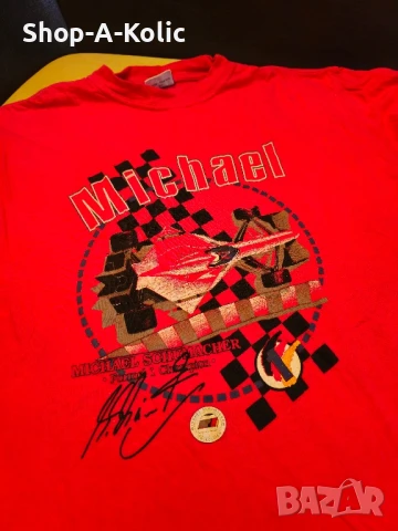 Original Vintage Michael Schumacher Collection Ferrari Formula 1 World Champion Tee, снимка 3 - Тениски - 50679446