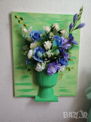 Картина с 3д цветя 40на 50см , снимка 2 - Пана - 51119909