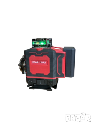 4D лазерен нивелир KraftRoyal с 360° въртене със стойка и LCD дисплей, снимка 2 - Други инструменти - 52556455
