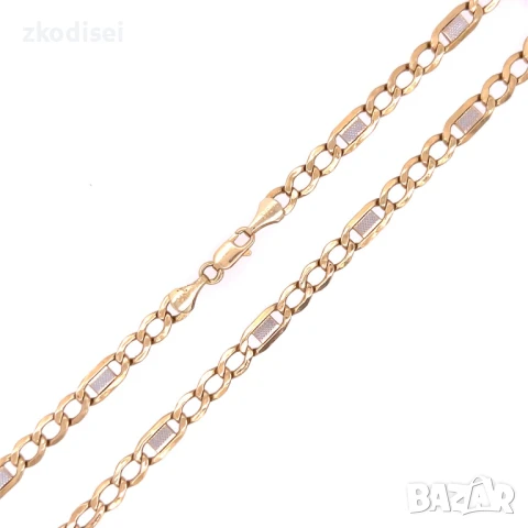 Златен синджир 11,34гр. 57,6см. 14кр. проба:585 модел:31435-1, снимка 1