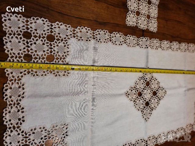 Мильо, ръчно изработени покривка и каре, снимка 3 - Други - 38012980