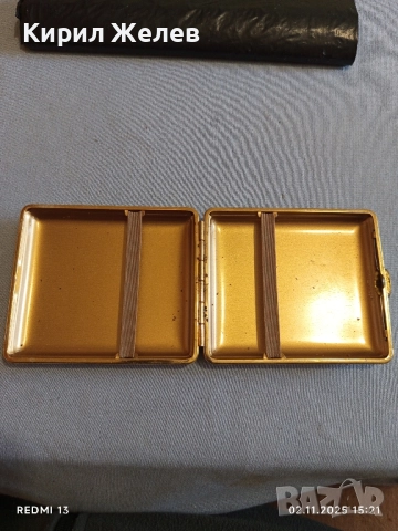 Винтидж табакера метална за КОЛЕКЦИЯ ДЕКОРАЦИЯ 49037, снимка 3 - Други ценни предмети - 52264215