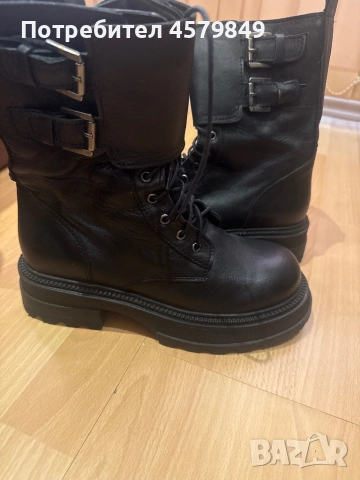 Боти ест. кожа 38 номер, снимка 3 - Дамски боти - 52520502