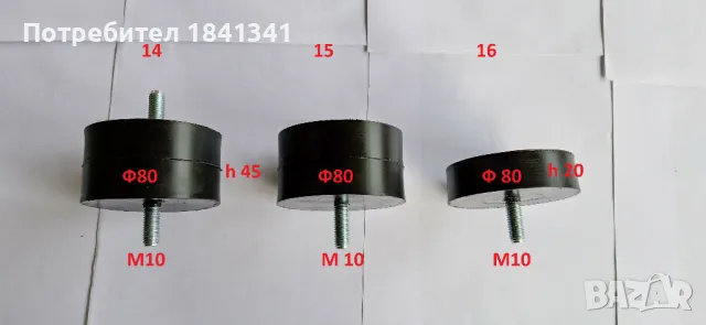 Антивибрационни тампони за климатици, радиатори и др., снимка 15 - Климатици - 20366599