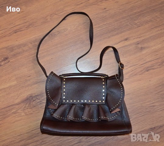 Нова кафява дамска чанта Franceska Rossi