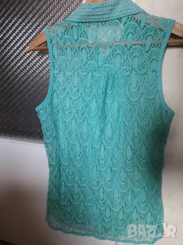 Дамска лятна блуза риза от дантела с копчета , снимка 9 - Ризи - 28901725