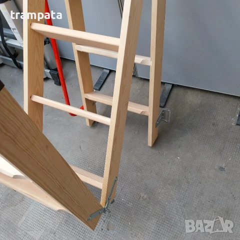 НАЙ ДОБРАТА ОФЕРТА НОВА Дървена сгъваема таванска стълба 2,5м , снимка 4 - Други инструменти - 52930054