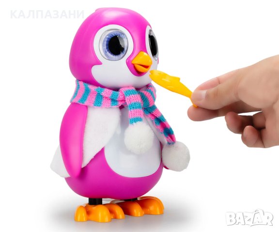 Интерактивен пингвин Silverlit, розов 371000, снимка 6 - Фигурки - 43426613