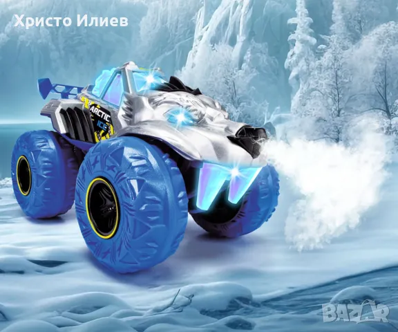 Кола с пара звук и светлини Кола ледено чудовище Dickie Toys Бъги