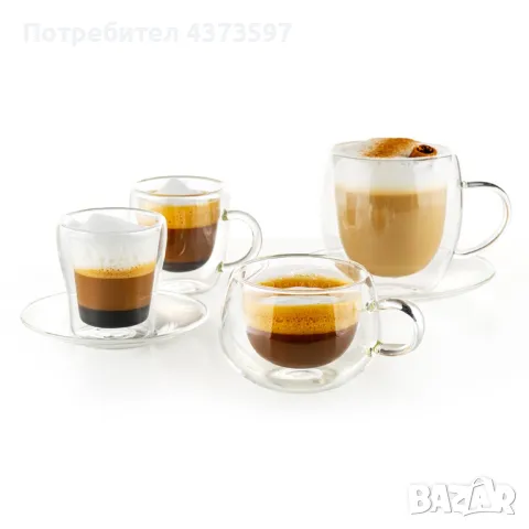 Чаша за еспресо Luigi Ferrero Coffeina FR-8012 80ml, 2 броя, снимка 3 - Чаши - 48994205