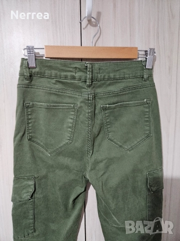 Дънки в тъмно зелено, снимка 3 - Дънки - 52656811