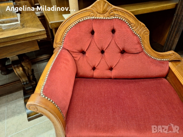 Винтидж телефонна пейка Луи XIV  , снимка 3 - Дивани и мека мебел - 51967027