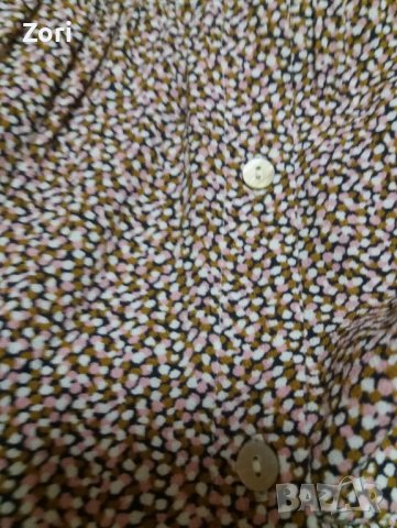 РАЗКОШНА тъничка рокля със 7/дължина на ръкава в мраморен розово-кафяв принт 2ХЛ/3ХЛ размер , снимка 6 - Рокли - 43785697