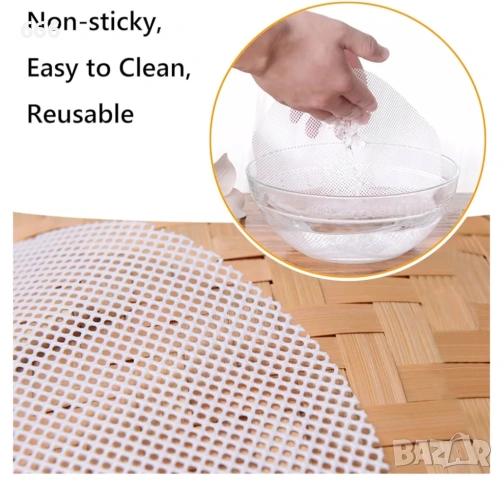 Пакет от 24 бр силиконови подложки за готвене на пара 23 см, снимка 5 - Форми - 53036944