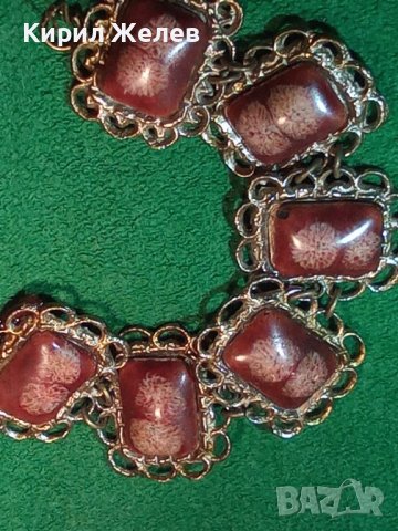 ПОЗЛАТЕНА ВЪЗРОЖДЕНСКА с КАМЪНИ БРОНЗОВА СТАРА ГРИВНА 2380