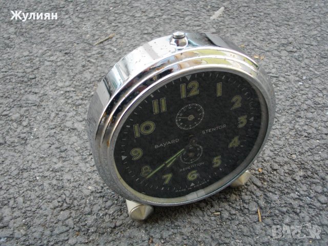 КОЛЕКЦИОНЕРСКИ БУДИЛНИК BAYARD STENDOR REPETITION, снимка 3 - Антикварни и старинни предмети - 44085045