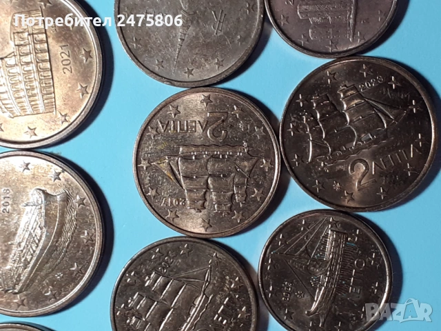 Колекционерски монети Лот от 20 броя - 1-2-5 евро цента- Различни години - различни държави, снимка 8 - Нумизматика и бонистика - 53583319