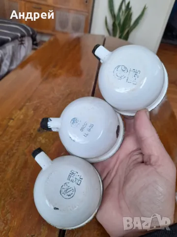 Старо емайлирано канче,канчета,чаши, снимка 7 - Други ценни предмети - 48798536