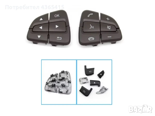 Капачета за волан на Mercedes A-Class W176 Facelift (2015-2018)- 0999050600 , снимка 2 - Части - 50850206