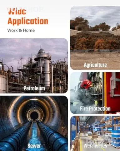 Нов Портативен H2S детектор с тройна аларма и 5-дневна батерия за аварии, снимка 3 - Друга електроника - 49549531