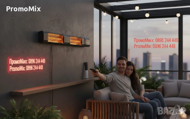 Инфрачервена двойна печка Vevor T17-GR30B 102см 3000W Инфрачервен карбонов отоплител с дистанционно , снимка 2 - Отоплителни печки - 53456302